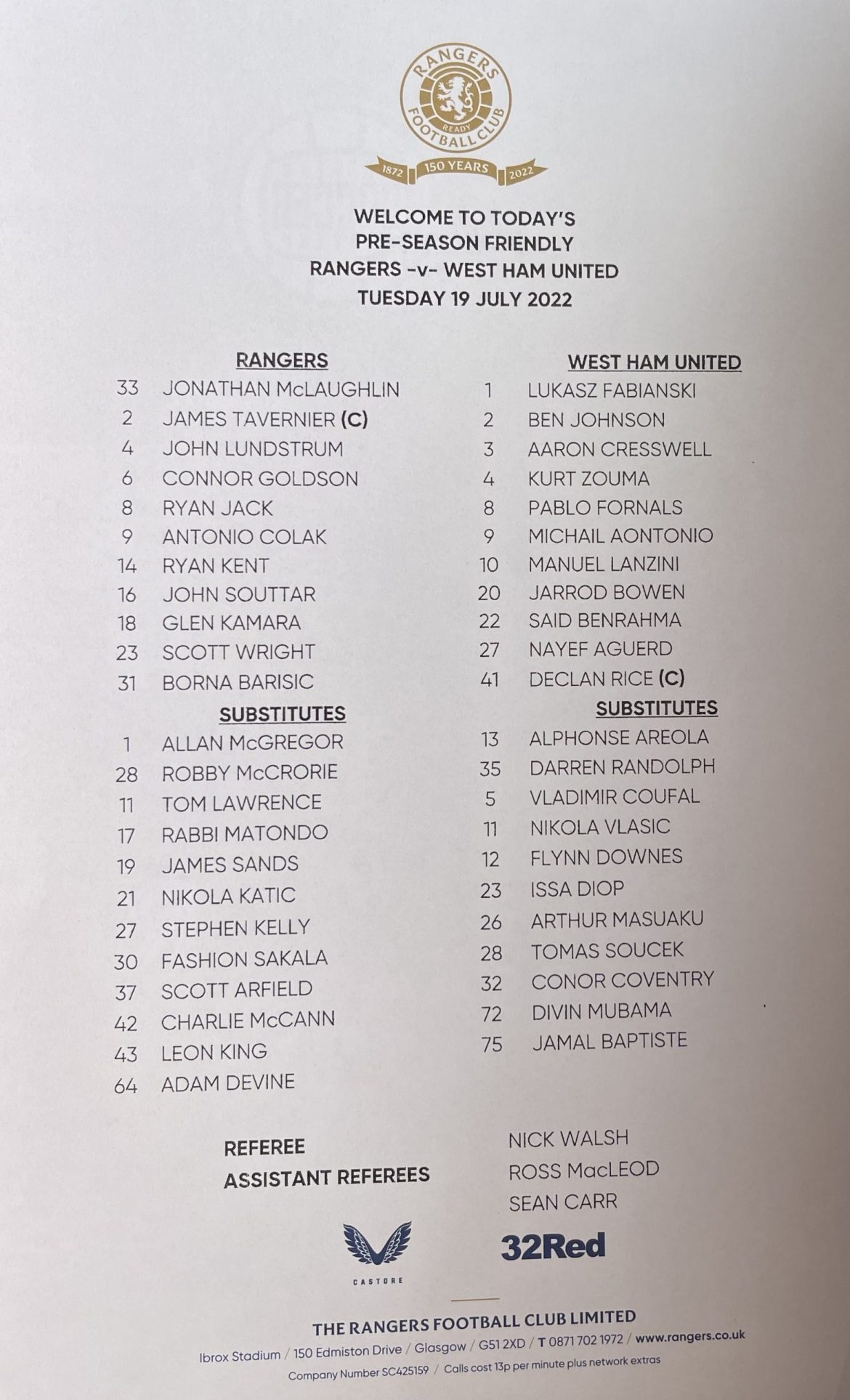 Quick thoughts on the West Ham game